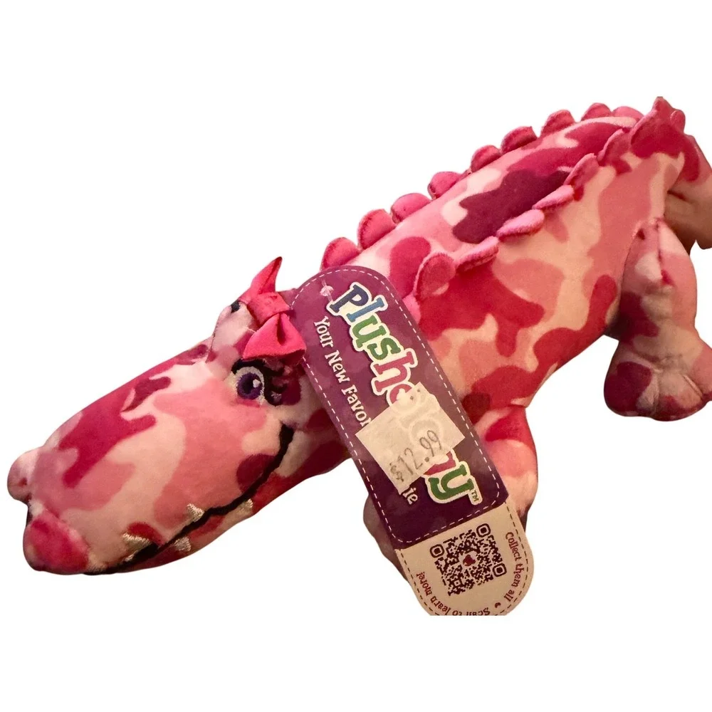 Plushology Laying‎ Pink Camo Alligator Kids 10